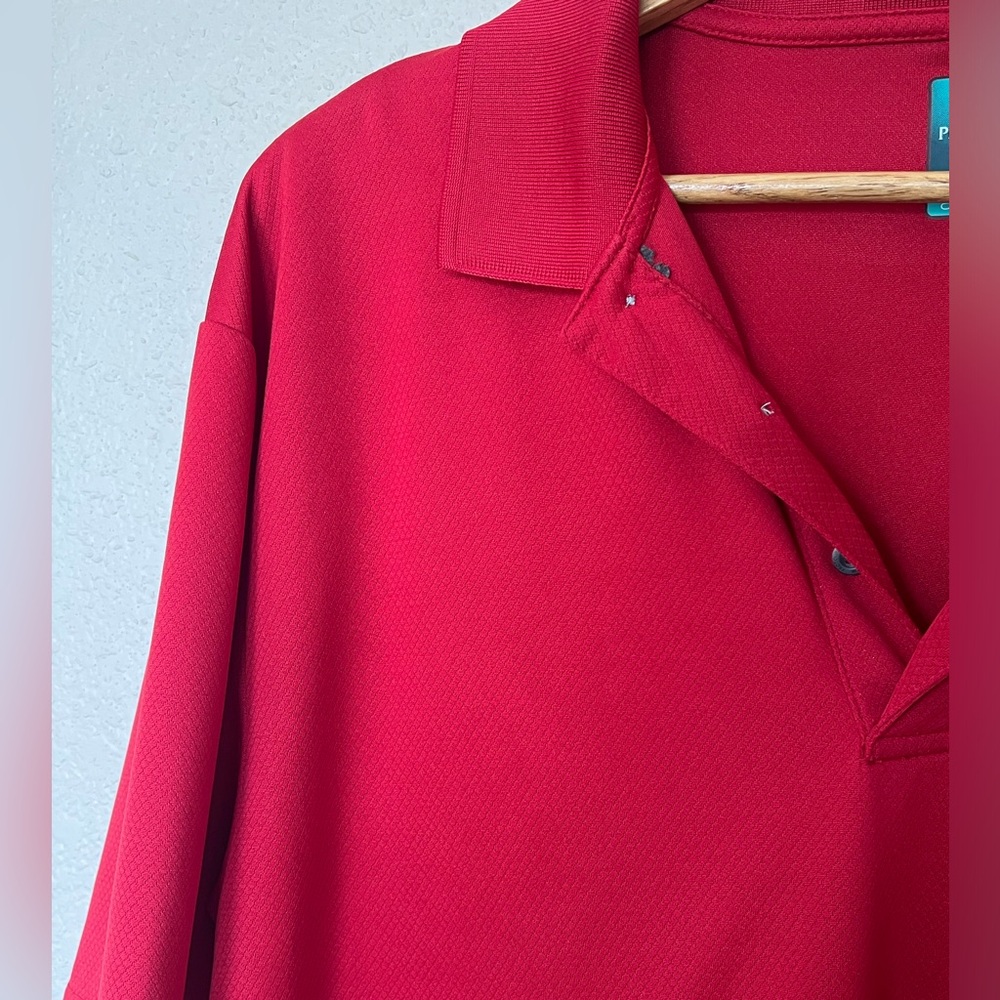 Pro Tour | Red Textured Airplay Polo - Picture 6 of 8